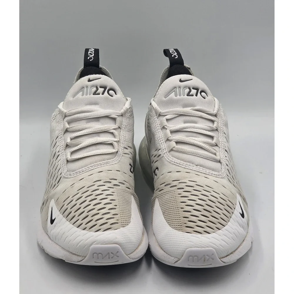 Nike Air Max 270 AH8050-100 White Black Men's Size 8.5 42